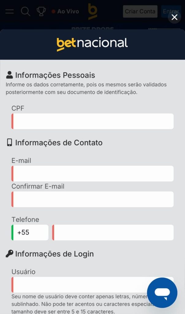 registro betnacional com código promocional