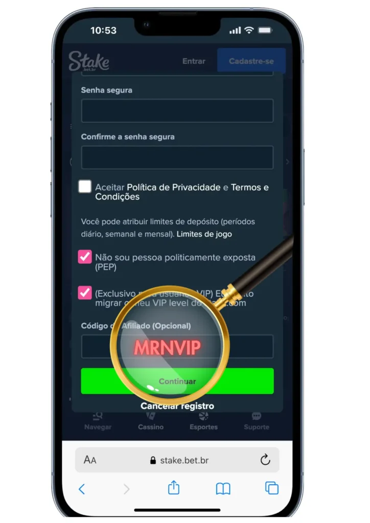 código promocional stake MRNVIP