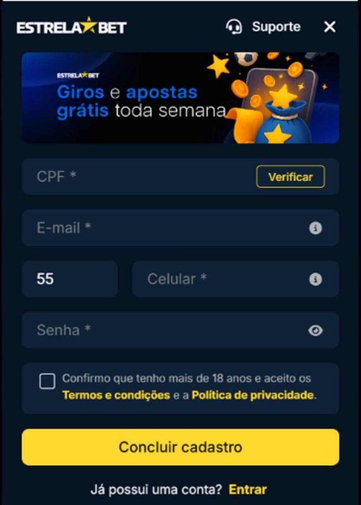 estrelabet pagina de cadastro