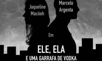 Teatro Solar recebe espetáculo 'Ele, ela e uma garrafa de vodka', em Botafogo