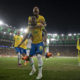Jogadores do Brasil comemoram mais um gol nas Eliminatórias -