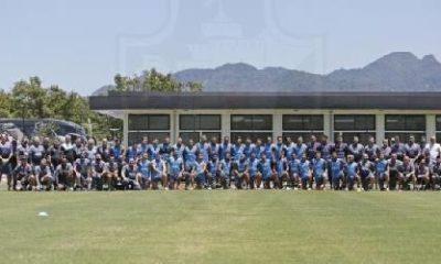 Atletas no CT do Almirante na Cidade de Deus