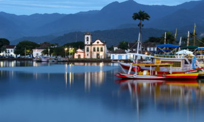 Motorista de aplicativo que seria queimado vivo se joga em rio e escapa dos criminosos, em Paraty, Região Sul Fluminense (Foto: Vani Ribeiro/ Divulgação: Wikipédia)