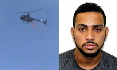 Helicóptero jogou pétalas de rosas no enterro do traficante Natã Isaque Souza Santos, em 2018