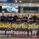 Protesto de agentes da Polícia Federal contra Bolsonaro no Galeão