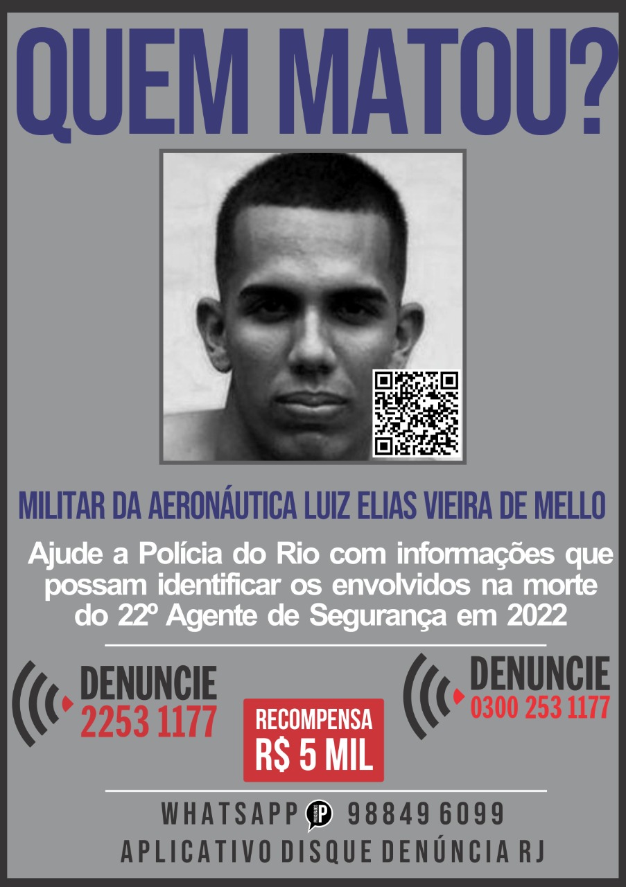 Portal dos Procurados pede informações sobre morte de Militar da Aeronáutica