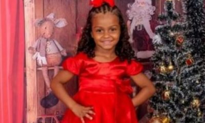Aline Rocha, de 4 anos, foi baleada na cabeça em tiroteio na Taquara