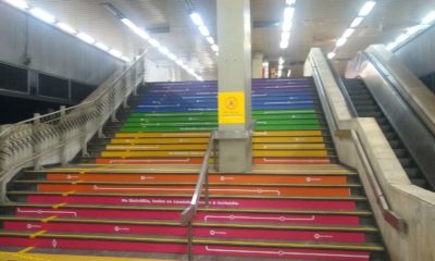Foto_Escada da Diversidade_Estação Central_Divulgação_MetrôRio
