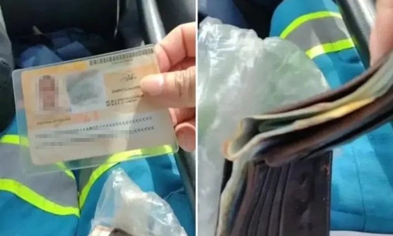 Gari encontra carteira de iraniano com R$ 940 e devolve para o dono