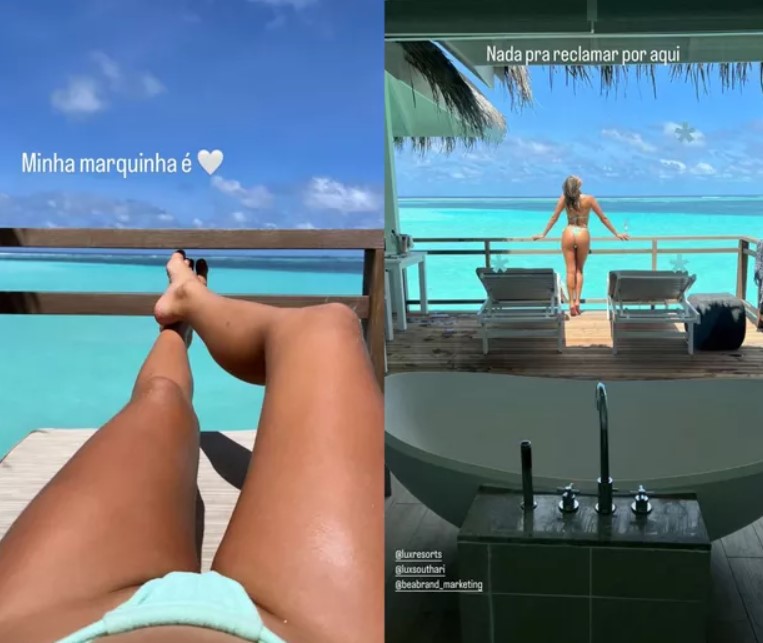 Isabella Santoni nas Ilhas Maldivas