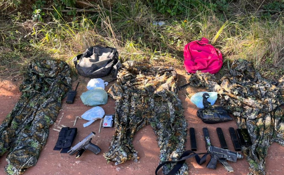 material apreendido pela PM