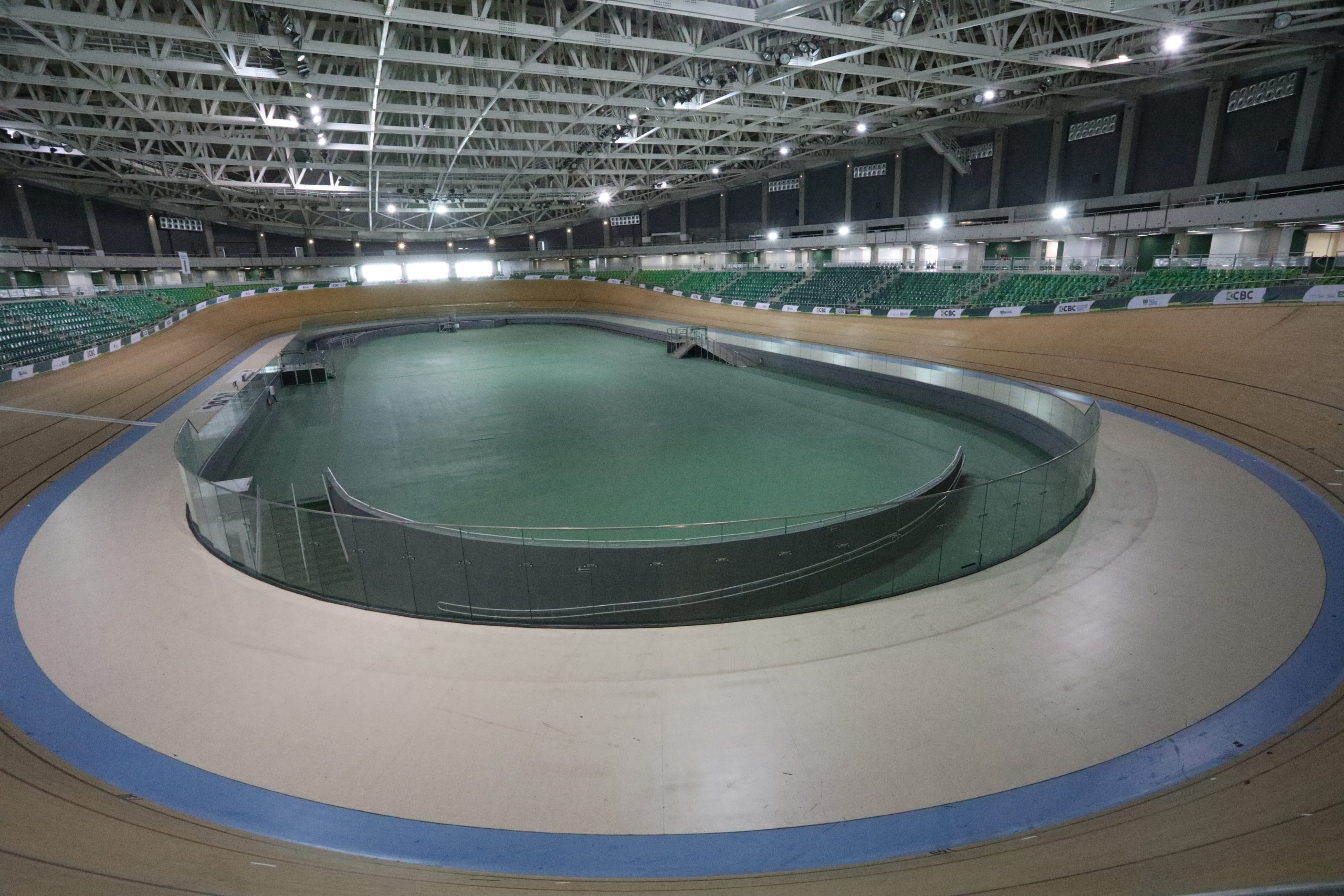 Retomada das atividades no Velódromo do Rio. (Foto: Alexandre Macieira/Reprodução)