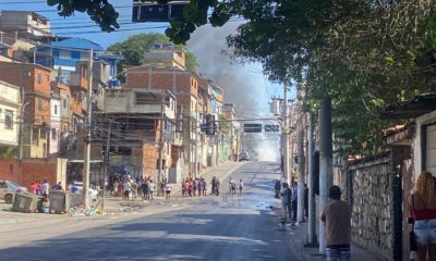 Avenida Marechal Rondon bloqueada após protesto