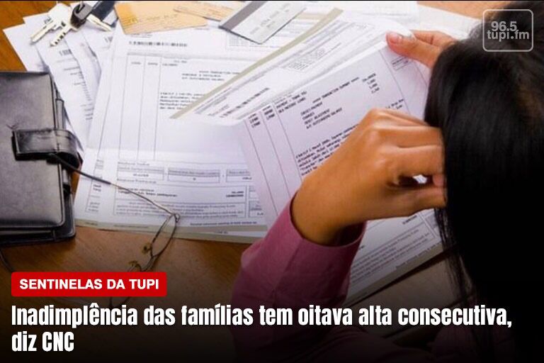 Índice de inadimplência das famílias sobe pela 8ª vez seguida