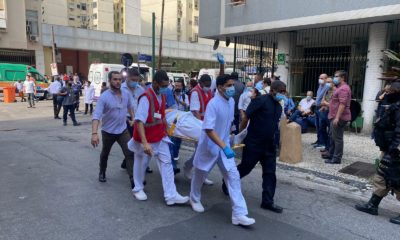 Incêndio atinge hospital em Copacabana e pacientes são retirados às pressas