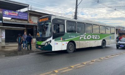 Ônibus assaltado pelo criminoso