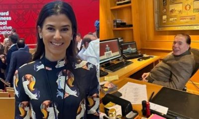 silvio Santos assistindo a formatura da filha