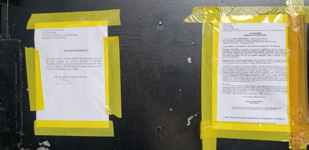 Oficina mecânica em Ramos é fechada após responsáveis aplicarem golpes em clientes