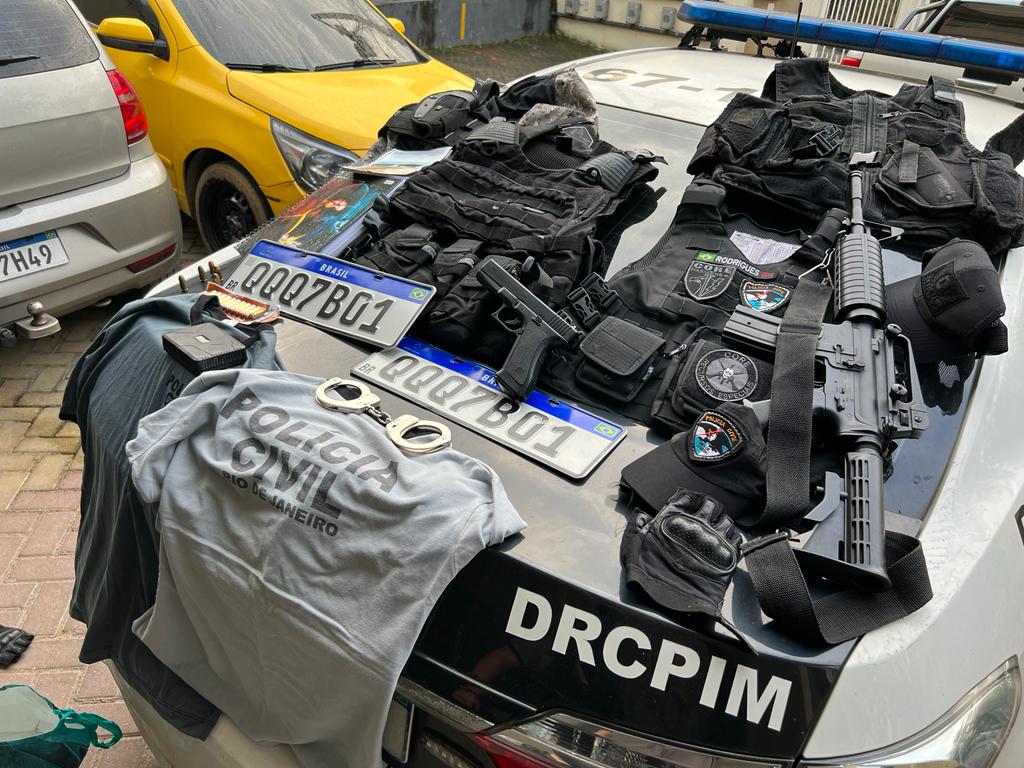 materiais apreendidos