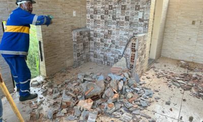 O espaço funcionava como uma área gourmet