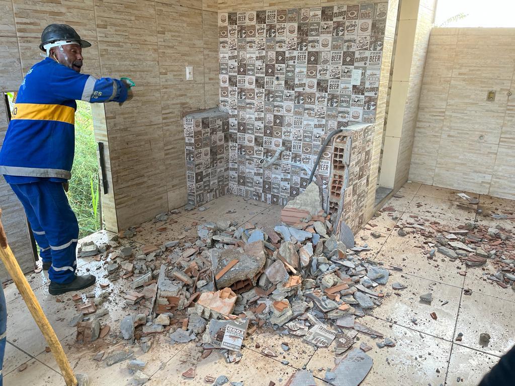 O espaço funcionava como uma área gourmet