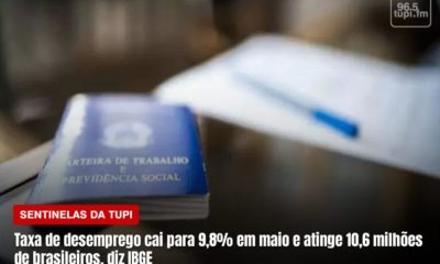 Taxa de desemprego cai para 9,8% em maio mas quase 11 milhões de brasileiros ainda estão sem emprego (Foto: Camila Moraes/ Super Rádio Tupi)