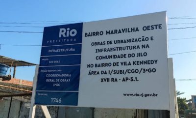 Começaram as obras do Bairro Maravilha na comunidade do Jiló, na Vila Kennedy. (Foto: Prefeitura do Rio/Divulgação)