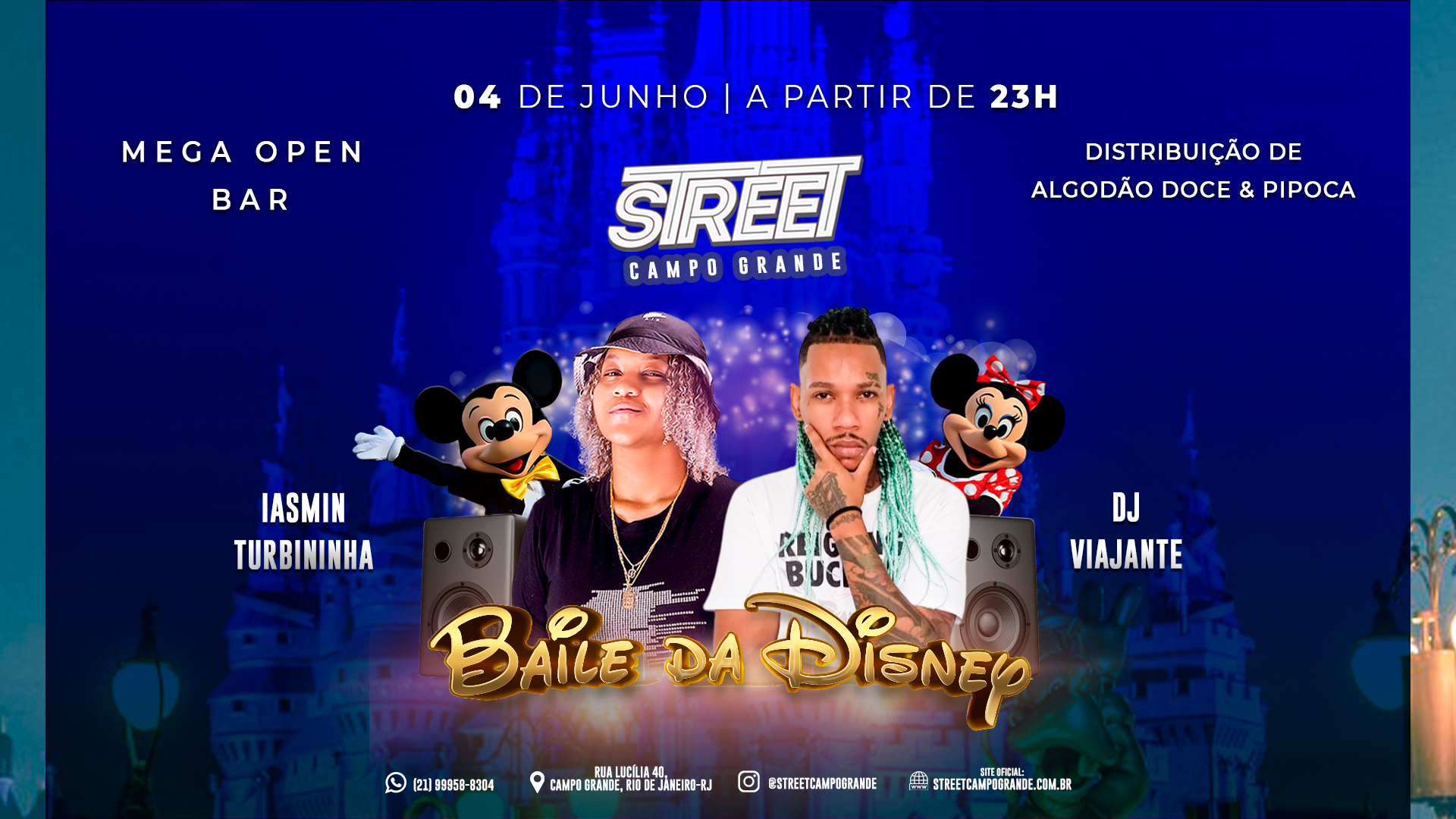 Street Campo Grande promove 'Baile da Disney' pela primeira vez, neste sábado