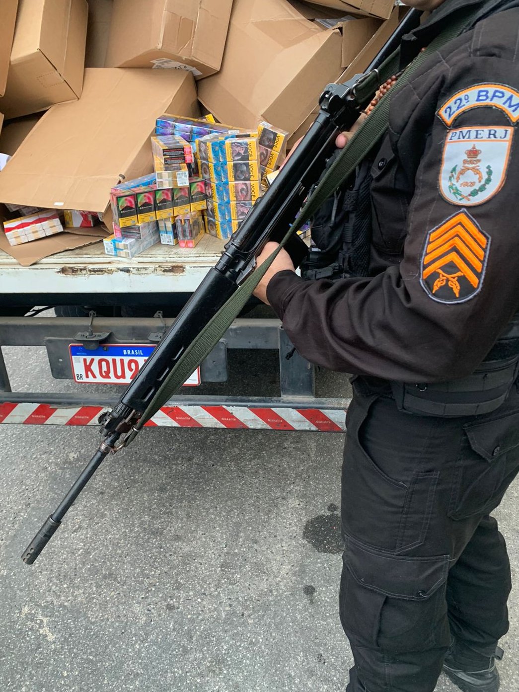 carga de cigarro recuperada