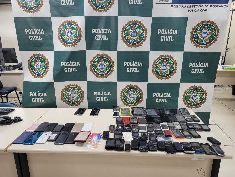celulares apreendidos Centro Rio