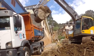 A Comlurb voltou a enviar ajuda para a cidade de Petrópolis. (Foto: Marcos Barcelos/Prefeitura do Rio)