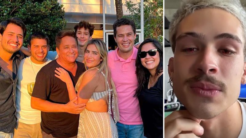 João Guilherme ao lado da família