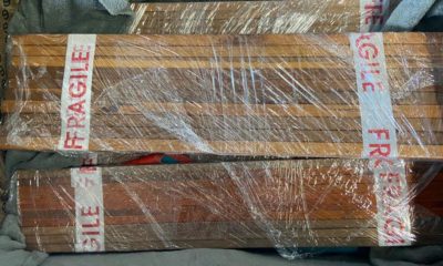 Madeira ilegal apreendida no Galeão