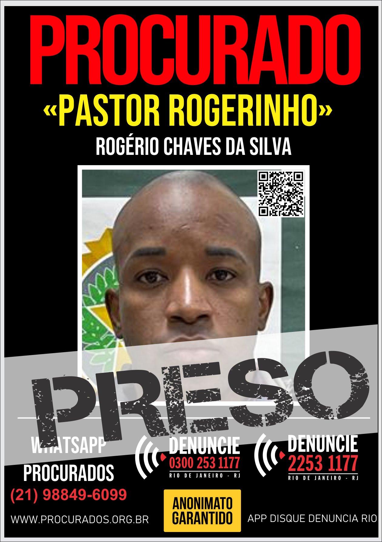 portal dos procurados Rogério Chaves da Silva
