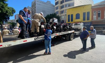 Apreensão de motos irregulares na TIjuca