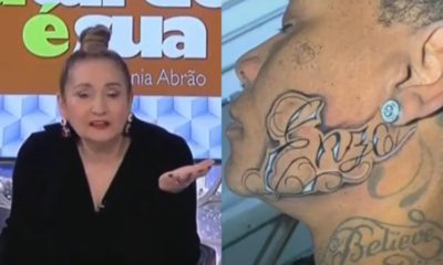 Sonia Abrão detona tatuagem que Pepê fez no rosto