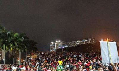 Torcida do Flamengo começa a chegar no Maracanã para jogo contra o Atlético-MG pela Copa do Brasil