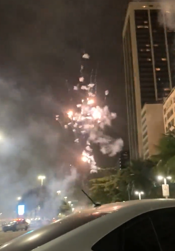Foguetório em Copacabana