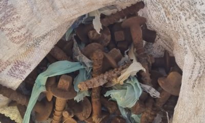 SuperVia - Furto de trilhos em grampos em Japeri