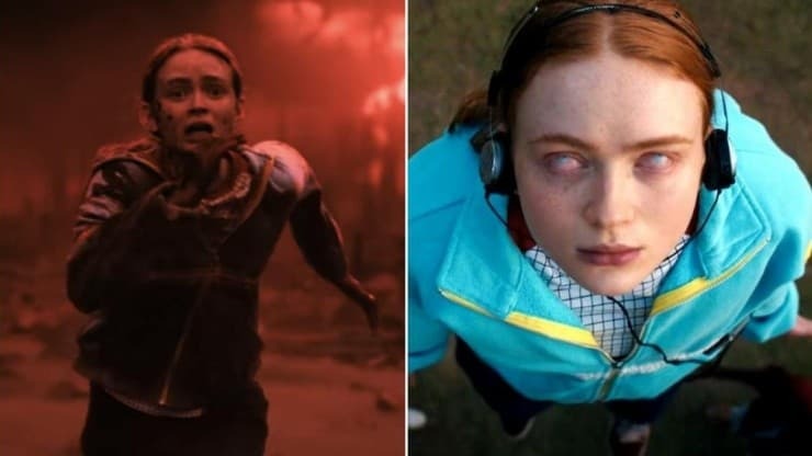 Max consegue escapar de Vecna após ouvir "Running Up That Hill", de Kate Bush                     Vecna após ouvir 