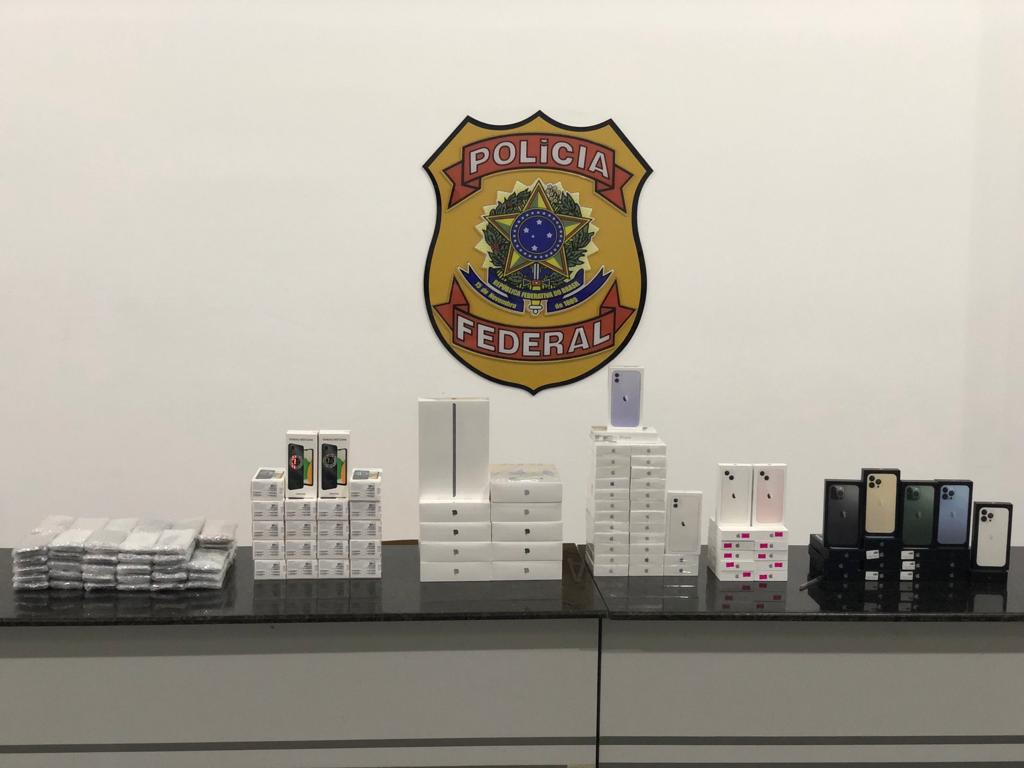 aparelhos eletrônicos apreendidos