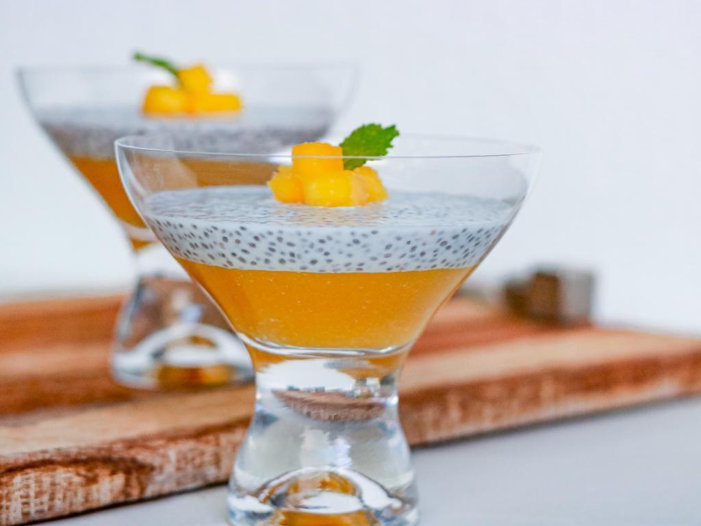 Creme de tapioca com manga