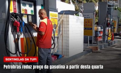 Petrobras reduz preço da gasolina a partir desta quarta