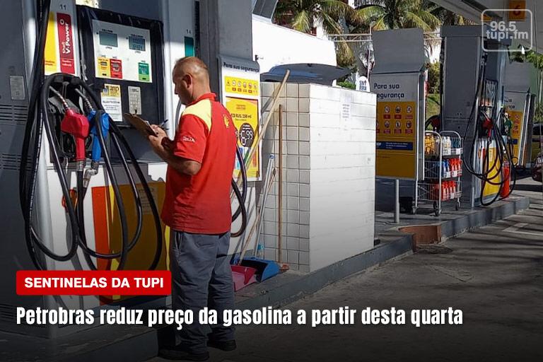 Petrobras reduz preço da gasolina a partir desta quarta
