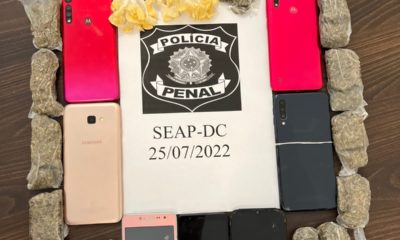 SEAP aprende celulares e grande quantidade de drogas em Campos, no Norte Fluminense