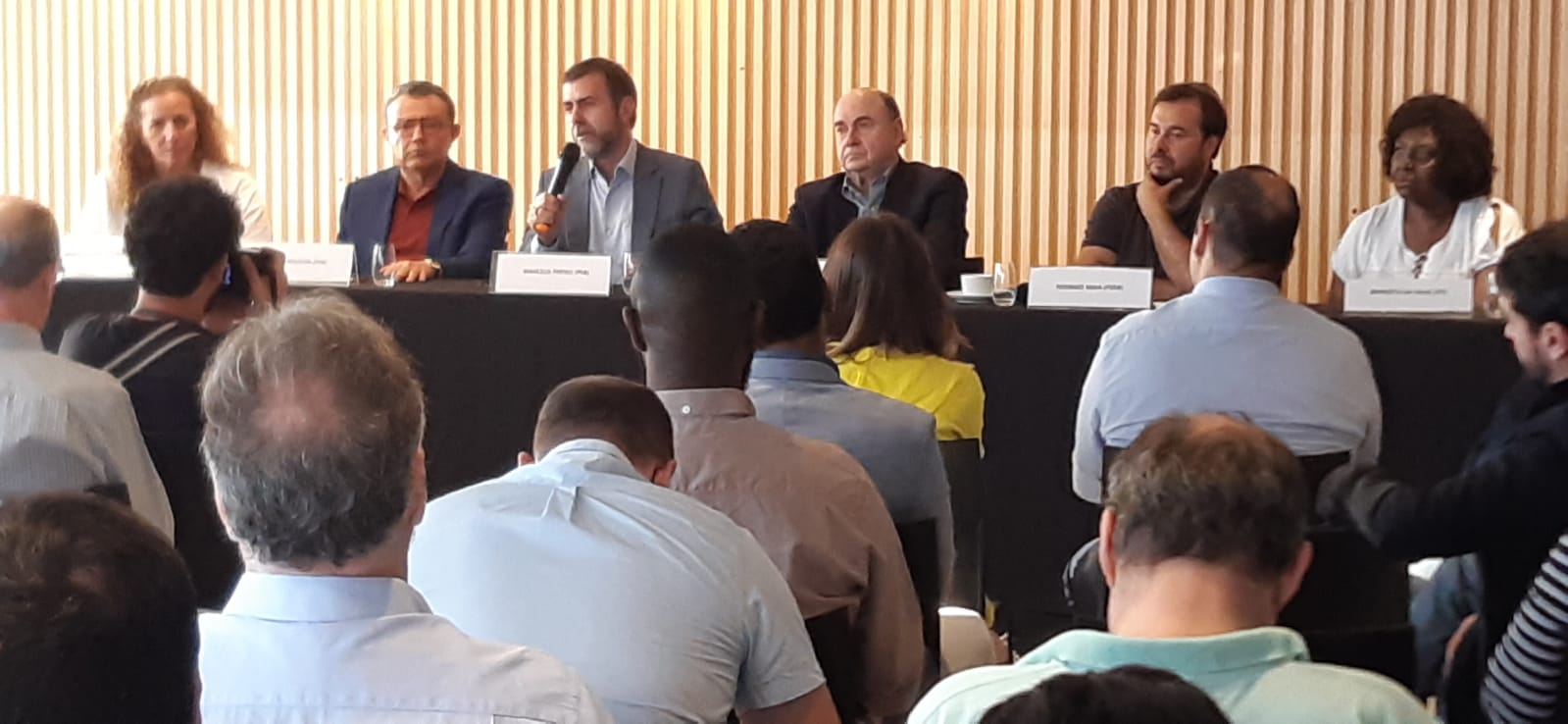 Freixo, César Maia e Rodrigo Maia participam de anuncio de chapa ao Governo do Estado do Rio