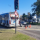 acidente moto e brt no Recreio, próximo à estação Guiomar Novaes