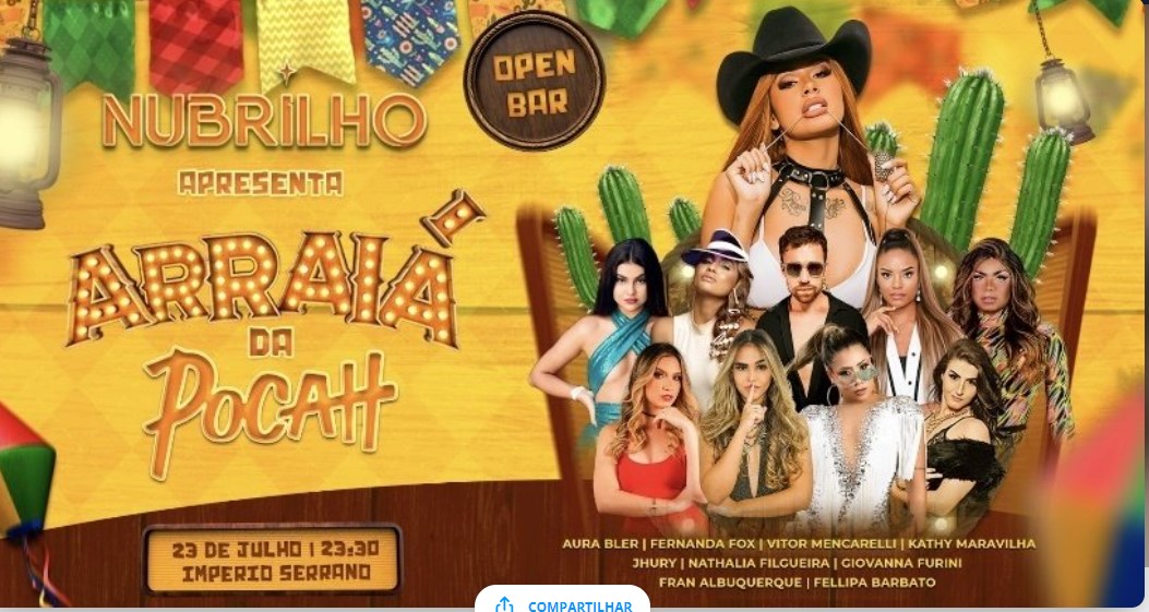 arrraiá festa nu brilho pocah