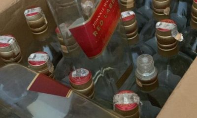 bebidas alcoólicas apreendidas em fábrica clandestina de Nova Iguaçu