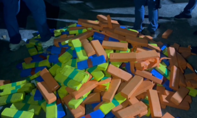 Meia tonelada de maconha apreendida na Rodovia Presidente Dutra, em São João de Meriti